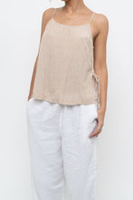 Load image into Gallery viewer, Vintage x GAP BODY Beige Striped Cotton, Linen Tank (XS, S)