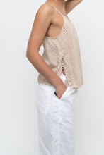 Load image into Gallery viewer, Vintage x GAP BODY Beige Striped Cotton, Linen Tank (XS, S)