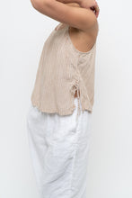 Load image into Gallery viewer, Vintage x GAP BODY Beige Striped Cotton, Linen Tank (XS, S)