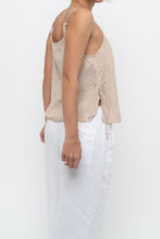 Load image into Gallery viewer, Vintage x GAP BODY Beige Striped Cotton, Linen Tank (XS, S)