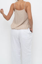 Load image into Gallery viewer, Vintage x GAP BODY Beige Striped Cotton, Linen Tank (XS, S)