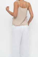 Load image into Gallery viewer, Vintage x GAP BODY Beige Striped Cotton, Linen Tank (XS, S)
