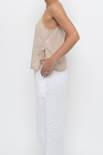 Load image into Gallery viewer, Vintage x GAP BODY Beige Striped Cotton, Linen Tank (XS, S)