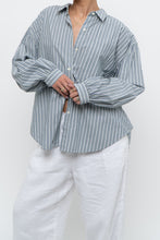Load image into Gallery viewer, RAILS x Blue Striped Cotton-blend Buttonup (XS-L)