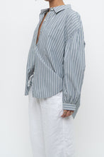 Load image into Gallery viewer, RAILS x Blue Striped Cotton-blend Buttonup (XS-L)