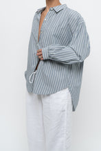 Load image into Gallery viewer, RAILS x Blue Striped Cotton-blend Buttonup (XS-L)