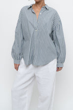 Load image into Gallery viewer, RAILS x Blue Striped Cotton-blend Buttonup (XS-L)
