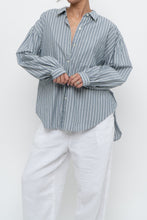 Load image into Gallery viewer, RAILS x Blue Striped Cotton-blend Buttonup (XS-L)