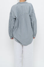 Load image into Gallery viewer, RAILS x Blue Striped Cotton-blend Buttonup (XS-L)