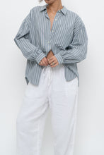 Load image into Gallery viewer, RAILS x Blue Striped Cotton-blend Buttonup (XS-L)