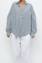 Load image into Gallery viewer, RAILS x Blue Striped Cotton-blend Buttonup (XS-L)