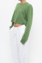 Load image into Gallery viewer, Vintage x Reworked Green Cashmere Cropped Sweater (XS-L)