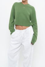 Load image into Gallery viewer, Vintage x Reworked Green Cashmere Cropped Sweater (XS-L)