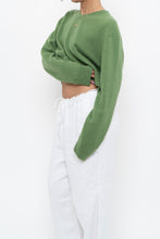 Load image into Gallery viewer, Vintage x Reworked Green Cashmere Cropped Sweater (XS-L)