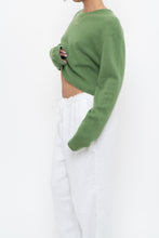 Load image into Gallery viewer, Vintage x Reworked Green Cashmere Cropped Sweater (XS-L)