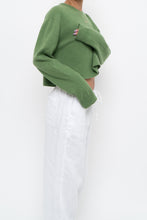 Load image into Gallery viewer, Vintage x Reworked Green Cashmere Cropped Sweater (XS-L)
