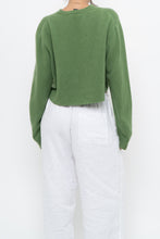 Load image into Gallery viewer, Vintage x Reworked Green Cashmere Cropped Sweater (XS-L)
