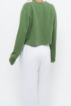 Load image into Gallery viewer, Vintage x Reworked Green Cashmere Cropped Sweater (XS-L)