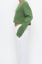 Load image into Gallery viewer, Vintage x Reworked Green Cashmere Cropped Sweater (XS-L)