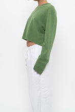 Load image into Gallery viewer, Vintage x Reworked Green Cashmere Cropped Sweater (XS-L)