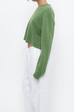 Load image into Gallery viewer, Vintage x Reworked Green Cashmere Cropped Sweater (XS-L)