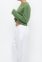 Load image into Gallery viewer, Vintage x Reworked Green Cashmere Cropped Sweater (XS-L)