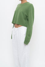 Load image into Gallery viewer, Vintage x Reworked Green Cashmere Cropped Sweater (XS-L)