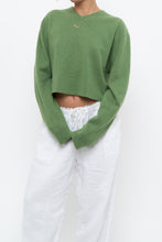 Load image into Gallery viewer, Vintage x Reworked Green Cashmere Cropped Sweater (XS-L)