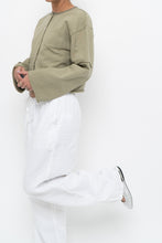 Load image into Gallery viewer, MOUSSY x Sage Green Cotton Cropped Cardigan (XS-M)