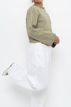 Load image into Gallery viewer, MOUSSY x Sage Green Cotton Cropped Cardigan (XS-M)
