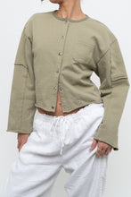 Load image into Gallery viewer, MOUSSY x Sage Green Cotton Cropped Cardigan (XS-M)