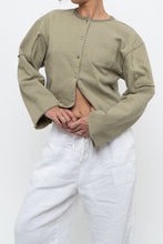 Load image into Gallery viewer, MOUSSY x Sage Green Cotton Cropped Cardigan (XS-M)