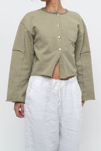 Load image into Gallery viewer, MOUSSY x Sage Green Cotton Cropped Cardigan (XS-M)