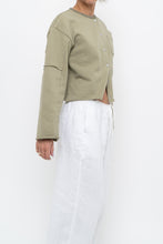 Load image into Gallery viewer, MOUSSY x Sage Green Cotton Cropped Cardigan (XS-M)
