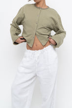 Load image into Gallery viewer, MOUSSY x Sage Green Cotton Cropped Cardigan (XS-M)