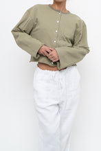 Load image into Gallery viewer, MOUSSY x Sage Green Cotton Cropped Cardigan (XS-M)