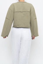 Load image into Gallery viewer, MOUSSY x Sage Green Cotton Cropped Cardigan (XS-M)