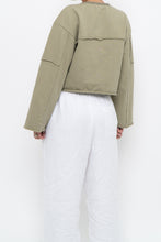 Load image into Gallery viewer, MOUSSY x Sage Green Cotton Cropped Cardigan (XS-M)