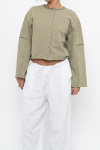 Load image into Gallery viewer, MOUSSY x Sage Green Cotton Cropped Cardigan (XS-M)