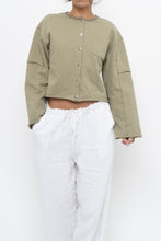 Load image into Gallery viewer, MOUSSY x Sage Green Cotton Cropped Cardigan (XS-M)