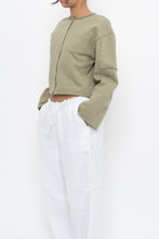 Load image into Gallery viewer, MOUSSY x Sage Green Cotton Cropped Cardigan (XS-M)
