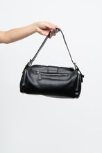 Load image into Gallery viewer, AG x Black Faux Leather Barrel Purse