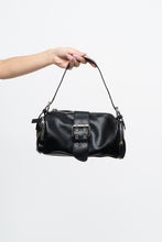 Load image into Gallery viewer, AG x Black Faux Leather Barrel Purse