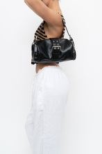 Load image into Gallery viewer, AG x Black Faux Leather Barrel Purse