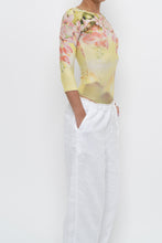 Load image into Gallery viewer, Vintage x Made in Brazil x Yellow Patterned Fitted Bodysuit (XS)