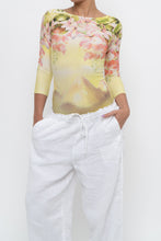 Load image into Gallery viewer, Vintage x Made in Brazil x Yellow Patterned Fitted Bodysuit (XS)