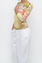 Load image into Gallery viewer, Vintage x Made in Brazil x Yellow Patterned Fitted Bodysuit (XS)