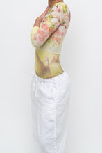 Load image into Gallery viewer, Vintage x Made in Brazil x Yellow Patterned Fitted Bodysuit (XS)