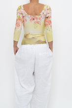 Load image into Gallery viewer, Vintage x Made in Brazil x Yellow Patterned Fitted Bodysuit (XS)