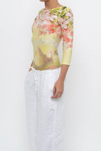 Load image into Gallery viewer, Vintage x Made in Brazil x Yellow Patterned Fitted Bodysuit (XS)